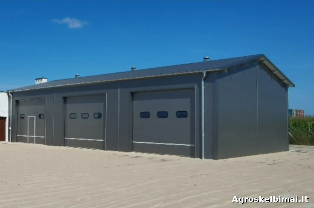 Parduodamas angaras 12x12 m (148m2) 