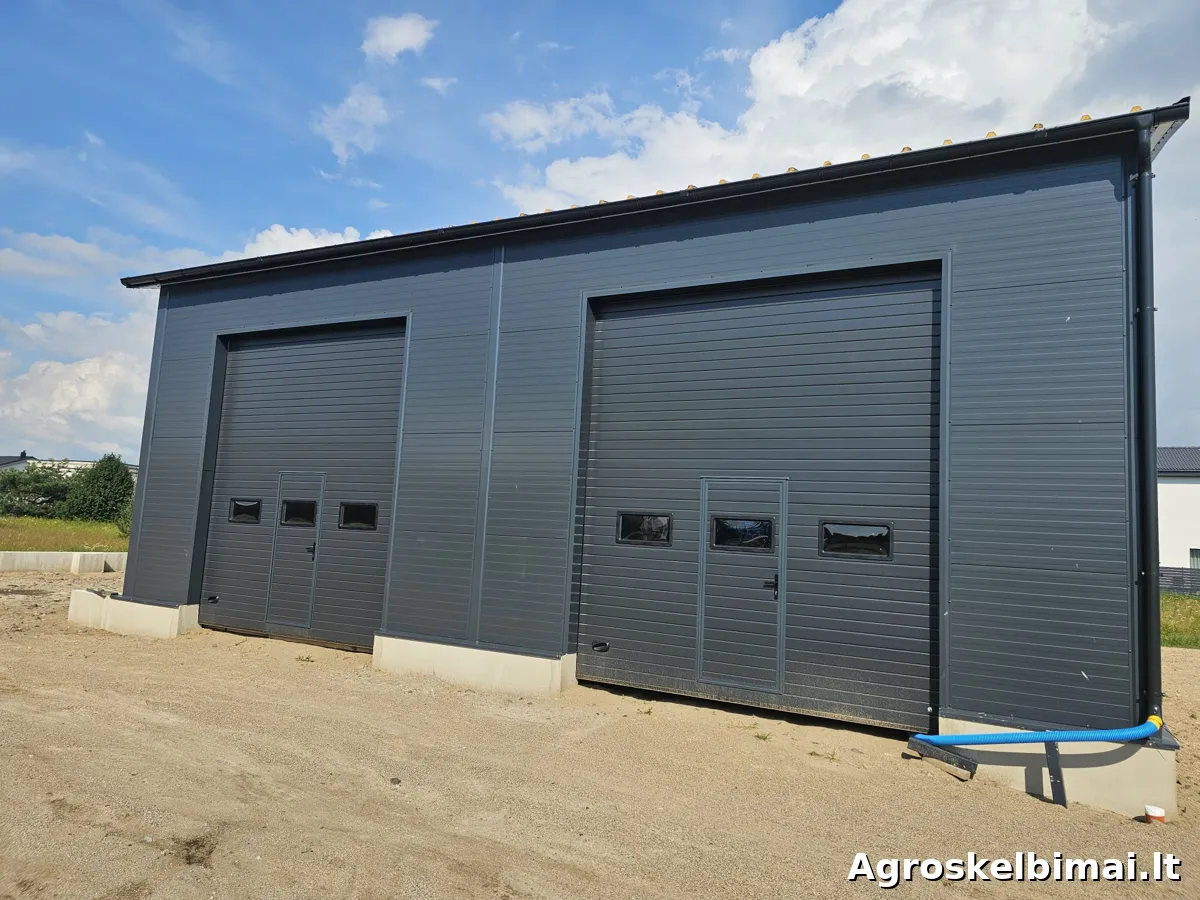 Parduodamas angaras 12x12 m (148m2)  - Statybinės medžiagos nuotrauka 2