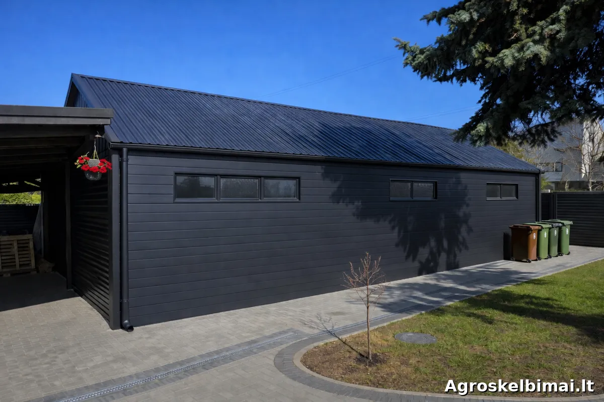 Parduodamas angaras 12x12 m (148m2)  - Statybinės medžiagos nuotrauka 4
