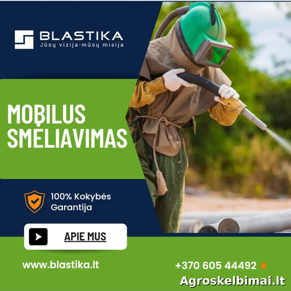 Smėliavimas – metalo, medienos ir kitų paviršių valymas