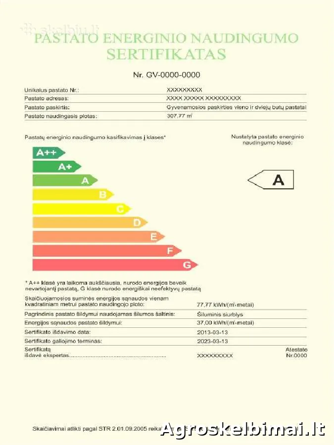 Energinio naudingumo sertifikavimas 068653020 visoje Lietuvoje - Projektavimas ir priežiūra, Visa Lietuva