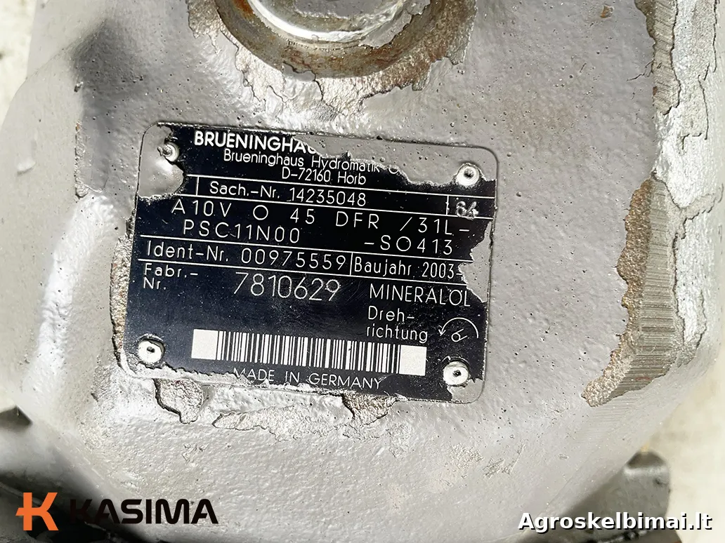 Parduodamas Ingersoll Rand hidraulinis dvigubas siurblys - Statybinė technika nuotrauka 7