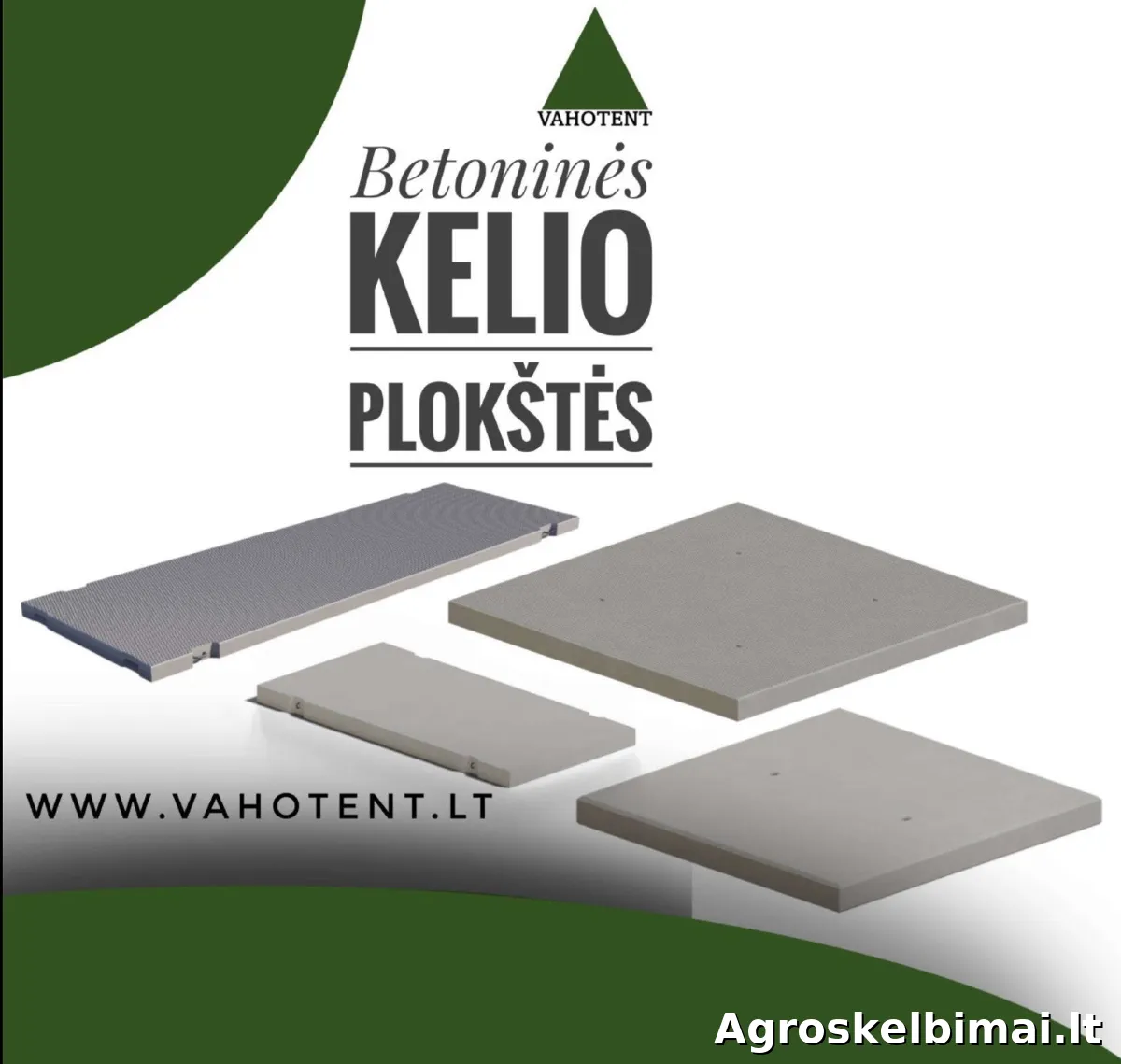 Betoninės kelio plokštės, ūkis, aikštelės, logistika - Statybinės medžiagos, Klaipėda