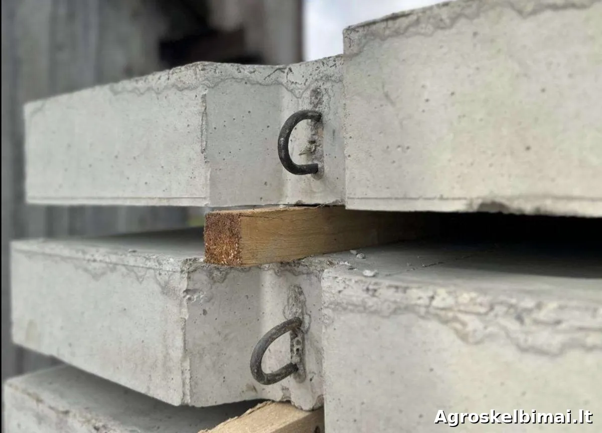 Betoninės kelio plokštės, ūkis, aikštelės, logistika - Statybinės medžiagos nuotrauka 8