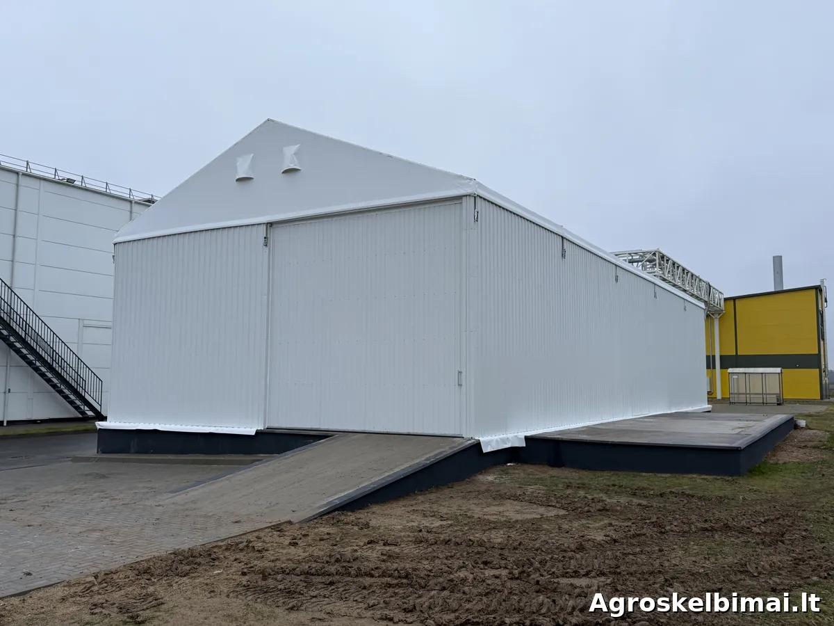 Tentiniai angarai metaliniai angarai žemės ūkiui  - Statybinės medžiagos nuotrauka 2