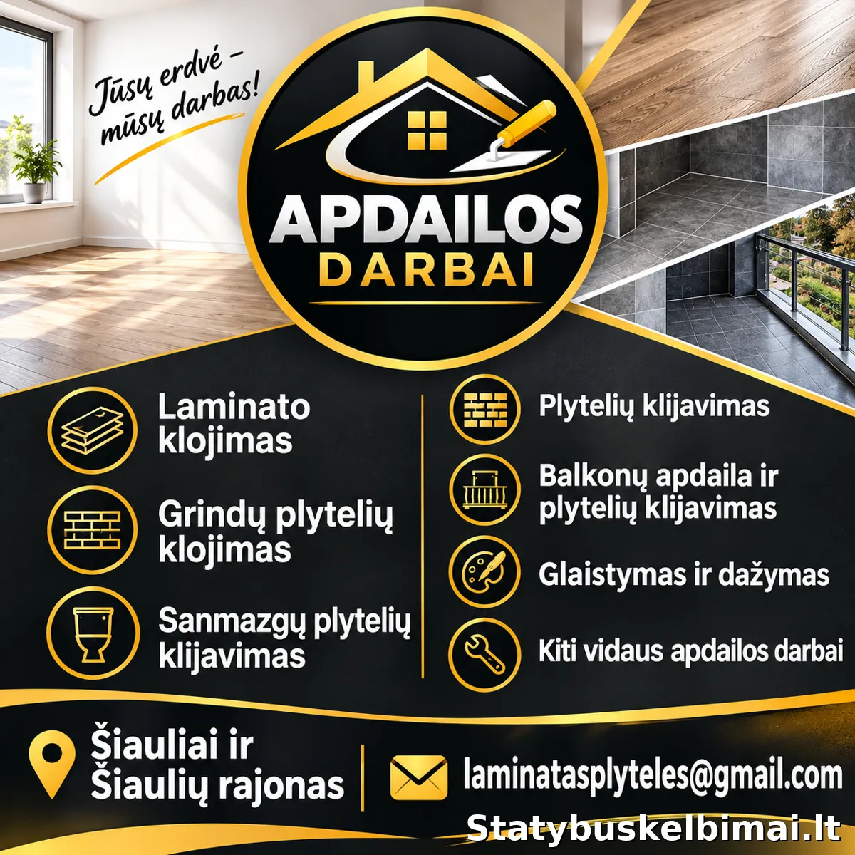 Apdaila - Remontas ir apdaila, Šiauliai
