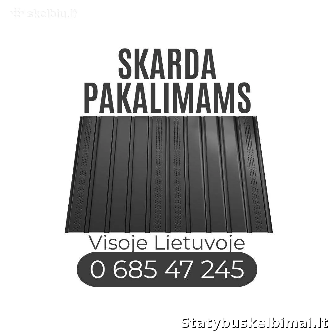 Profiliuota skarda pakalimams, stogo pakalimai - Statybinės medžiagos, Šiauliai