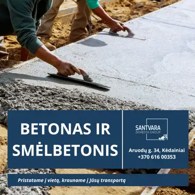 Betono mazgas Kėdainiuose – prekiaujame betonu ir smėlbetoniu.  