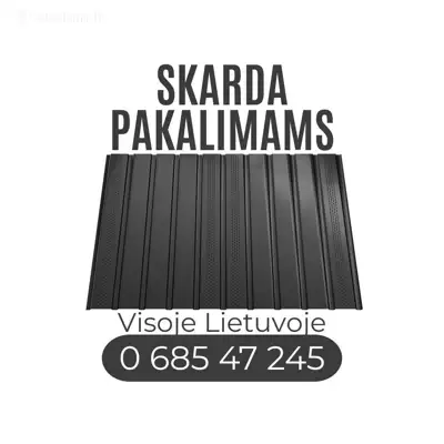 Profiliuota skarda pakalimams, stogo pakalimai