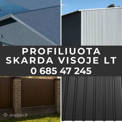 Profiliuota Skarda Stogui Tvorai Fasadui Per 3 d.